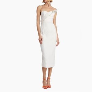 Mara Hoffman Lisha NWT Strapless Column Dress in Ivory Jacquard
